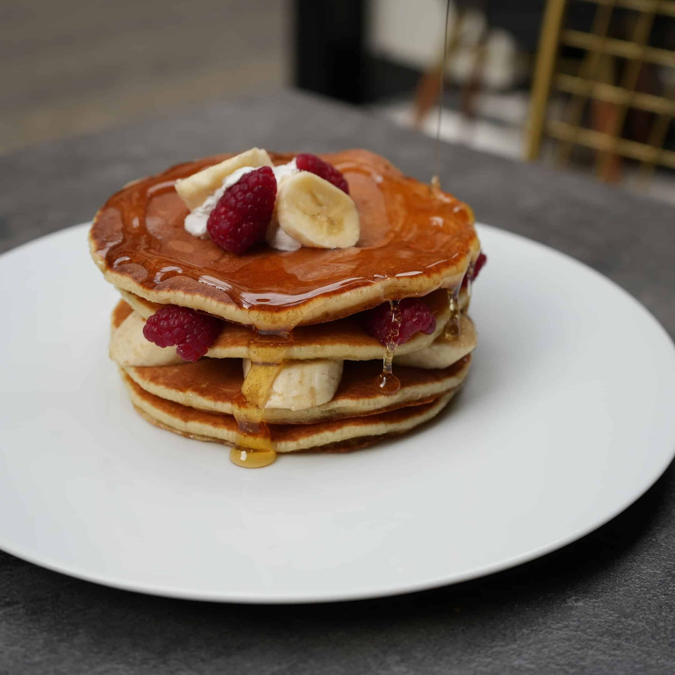 Pancakes Aux Fraises Et Banane