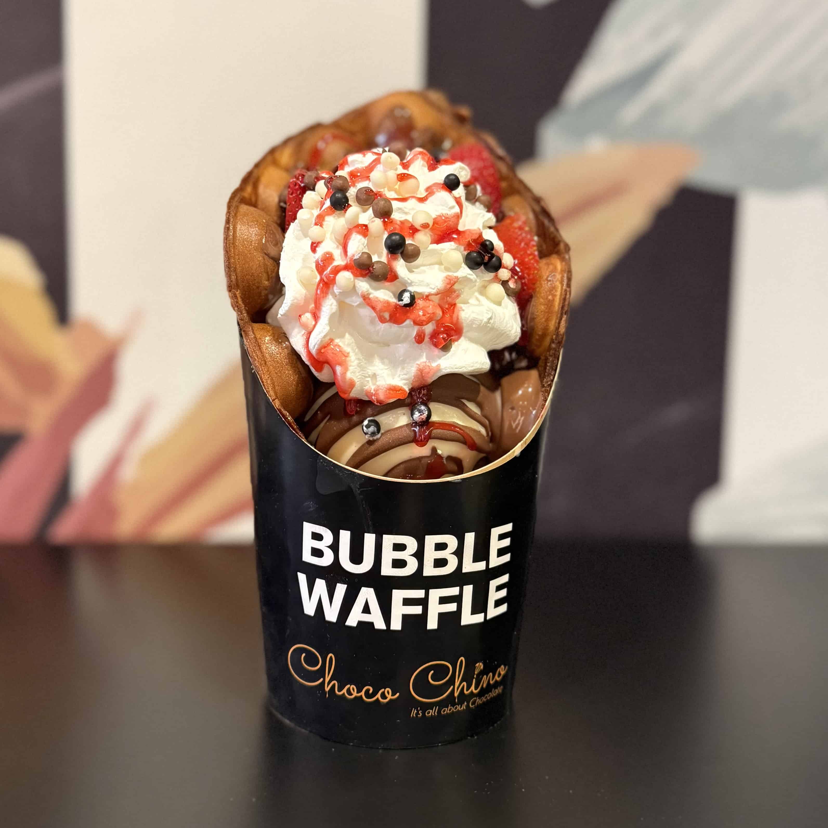 Strawberry Bubble Waffle