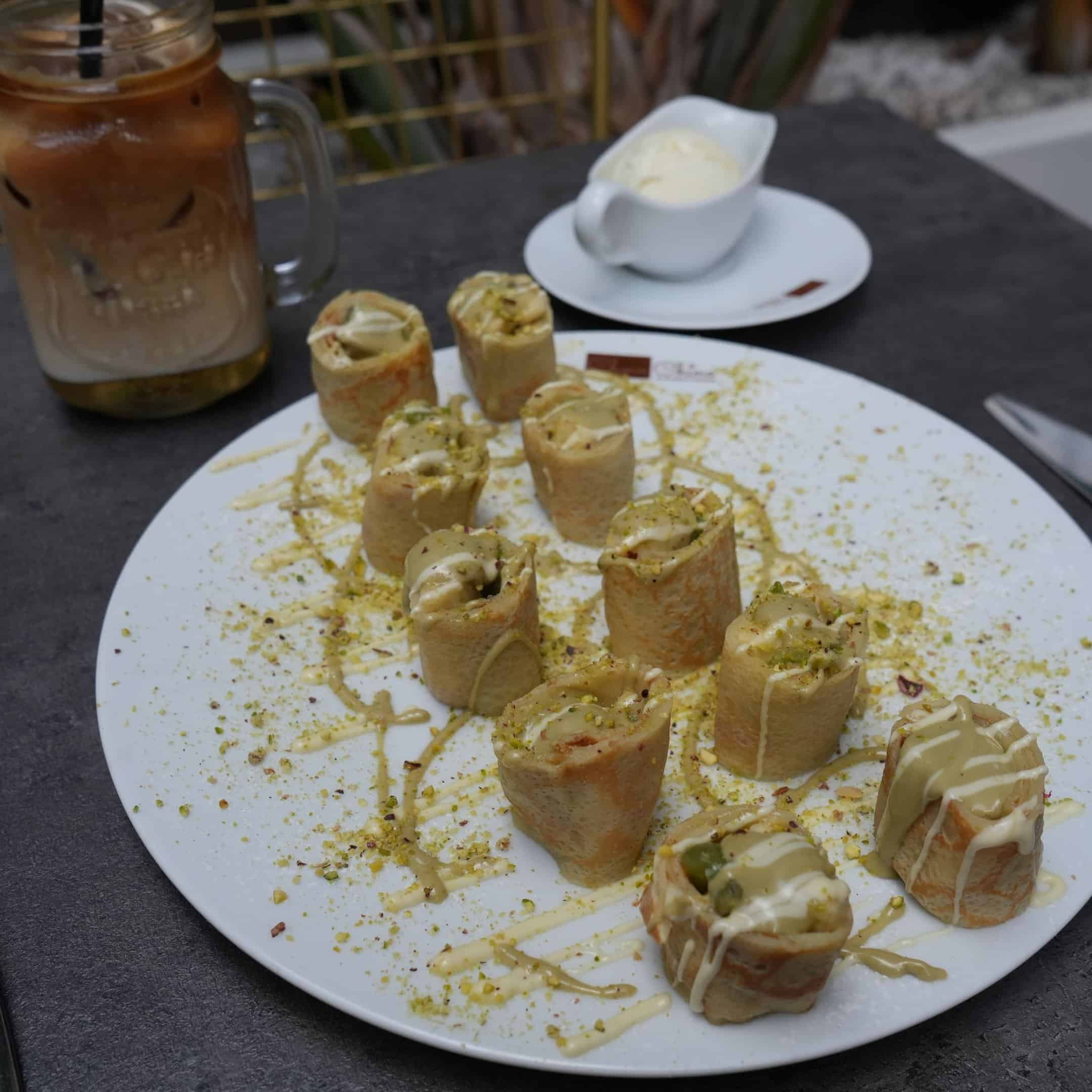 Pistachio Sushi Crêpe