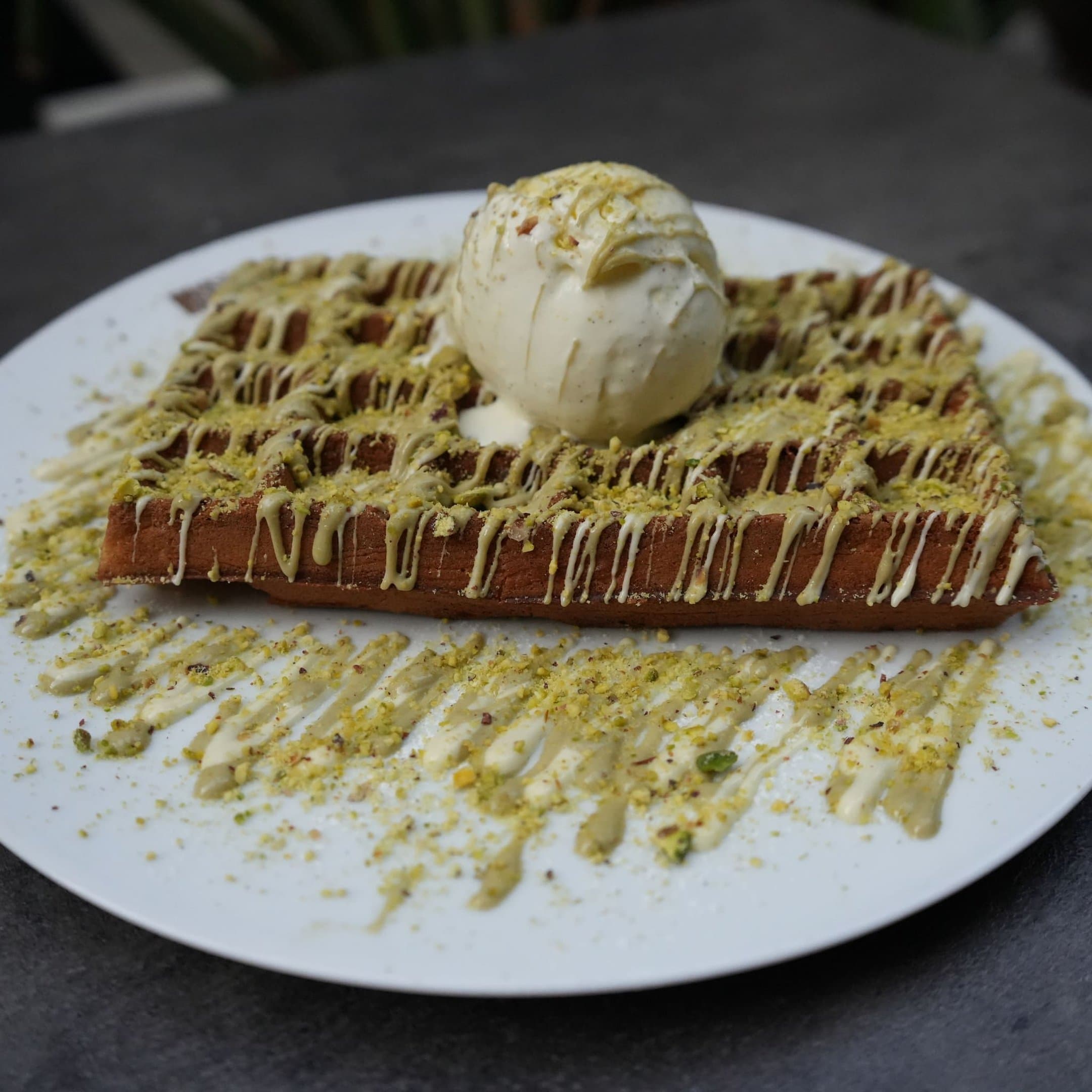 Pistachio Waffle