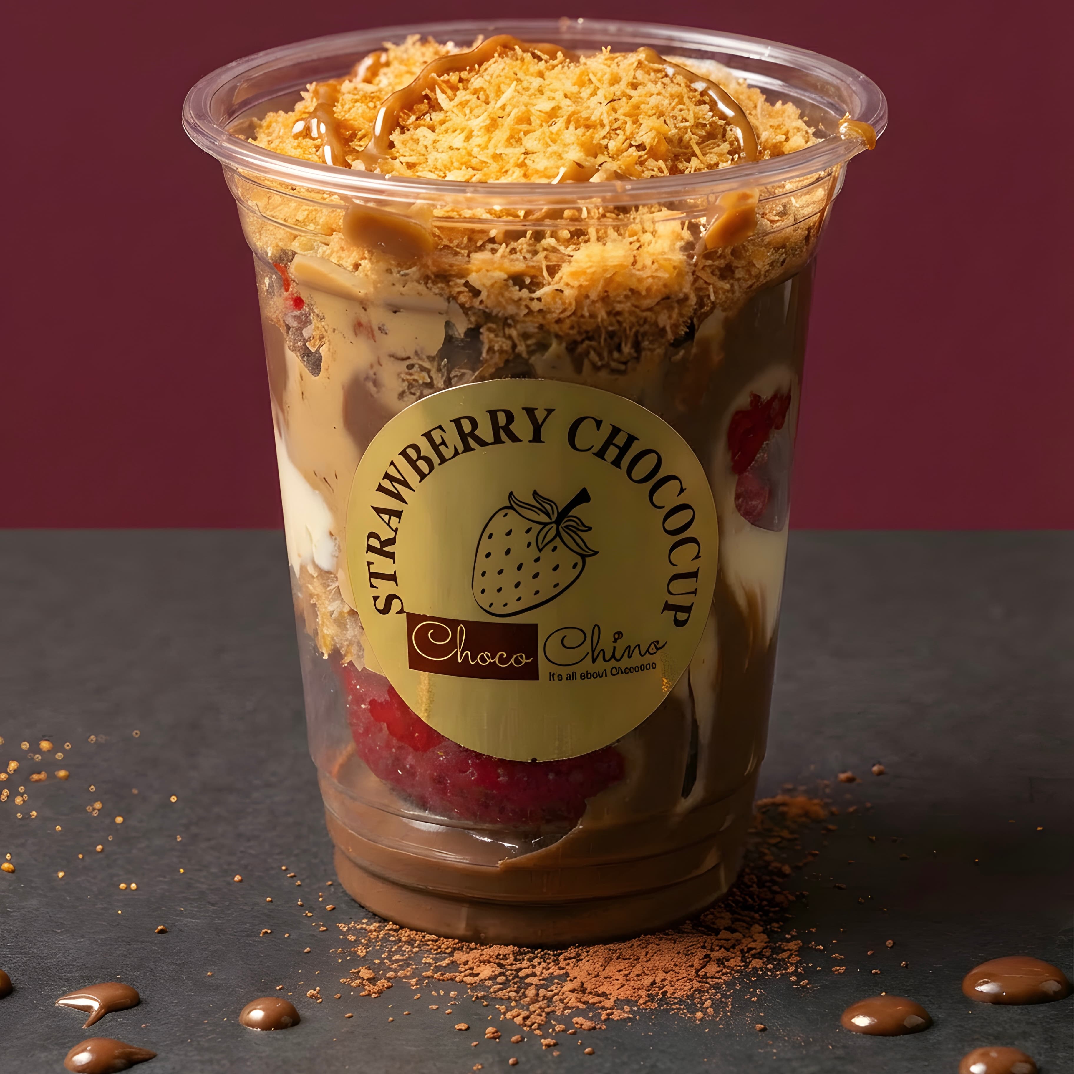 Strawberry Kunafa Pistachio CHOCOCUP